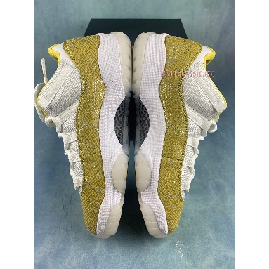 Air Jordan 11 Low Yellow Snakeskin AH7860-107 White/Tour Yellow-Sail Sneakers