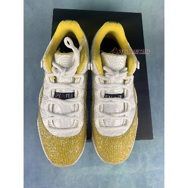 Air Jordan 11 Low Yellow Snakeskin AH7860-107 White/Tour Yellow-Sail Mens Womens Shoes