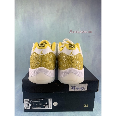 Air Jordan 11 Low Yellow Snakeskin AH7860-107 White/Tour Yellow-Sail Sneakers