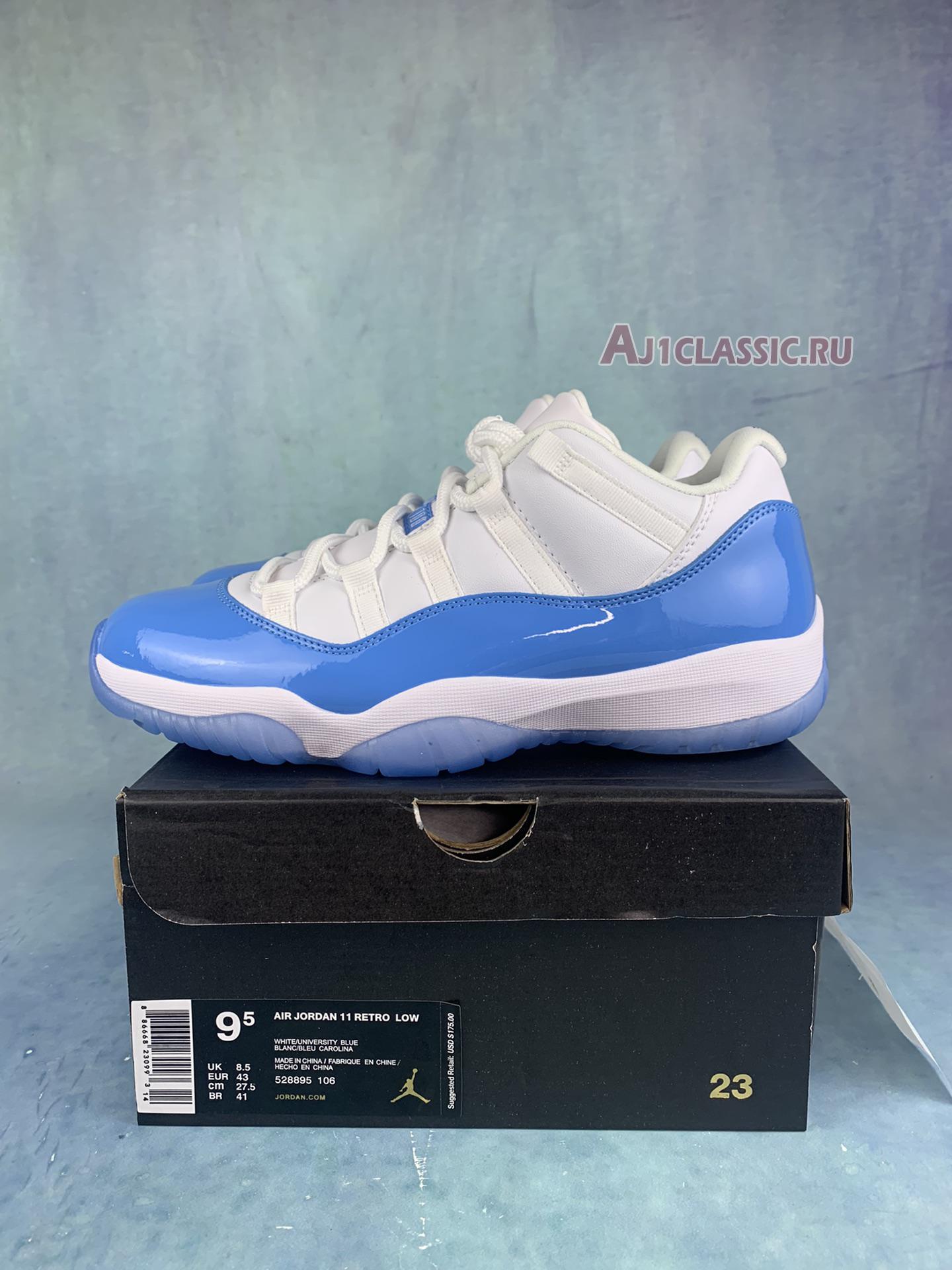 New Air Jordan 11 Low "UNC" 528895-106 Shoes