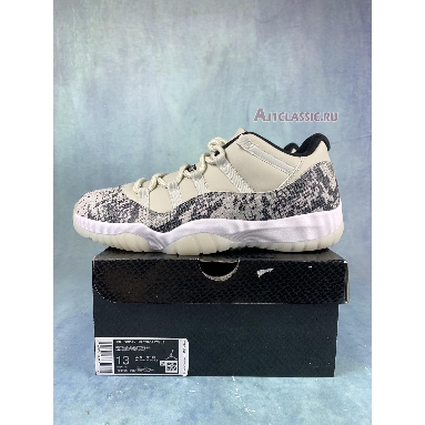 Air Jordan 11 Retro Low Light Bone Snakeskin CD6846-002-2 Light Bone/University Red-Sail-Black Sneakers