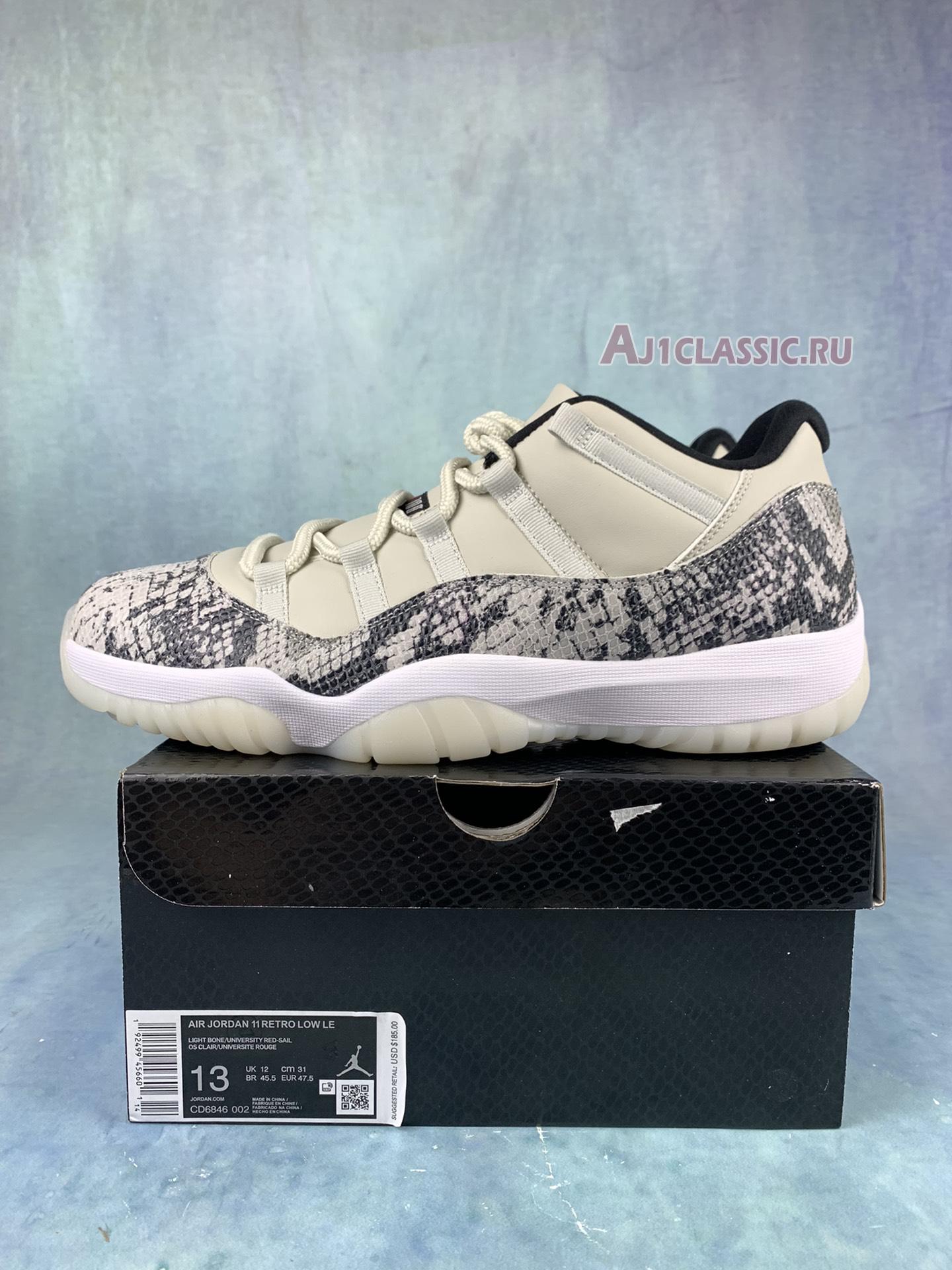 Air Jordan 11 Retro Low "Light Bone Snakeskin" CD6846-002-2