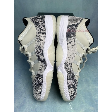 Air Jordan 11 Retro Low Light Bone Snakeskin CD6846-002-2 Light Bone/University Red-Sail-Black Sneakers