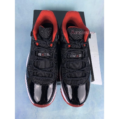 Air Jordan 11 Retro Low Bred 528895-012-2 Black/True Red-White Mens Womens Shoes