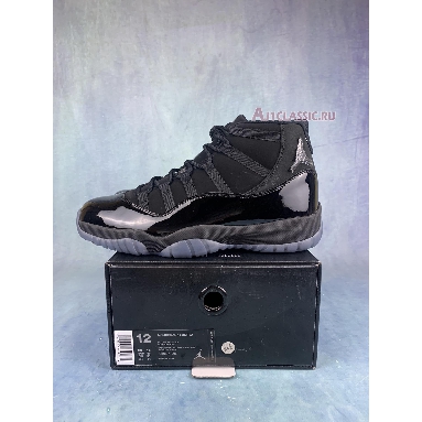 Air Jordan 11 Retro Cap and Gown 378037-005-2 Black/Black-Black Mens Womens Shoes