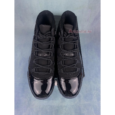 Air Jordan 11 Retro Cap and Gown 378037-005-2 Black/Black-Black Mens Womens Shoes