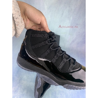 Air Jordan 11 Retro Cap and Gown 378037-005-2 Black/Black-Black Mens Womens Shoes