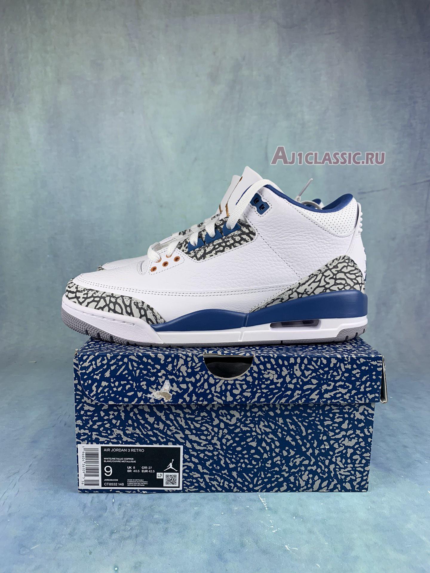 New Air Jordan 3 Retro "Washington Wizards" CT8532-148 Shoes