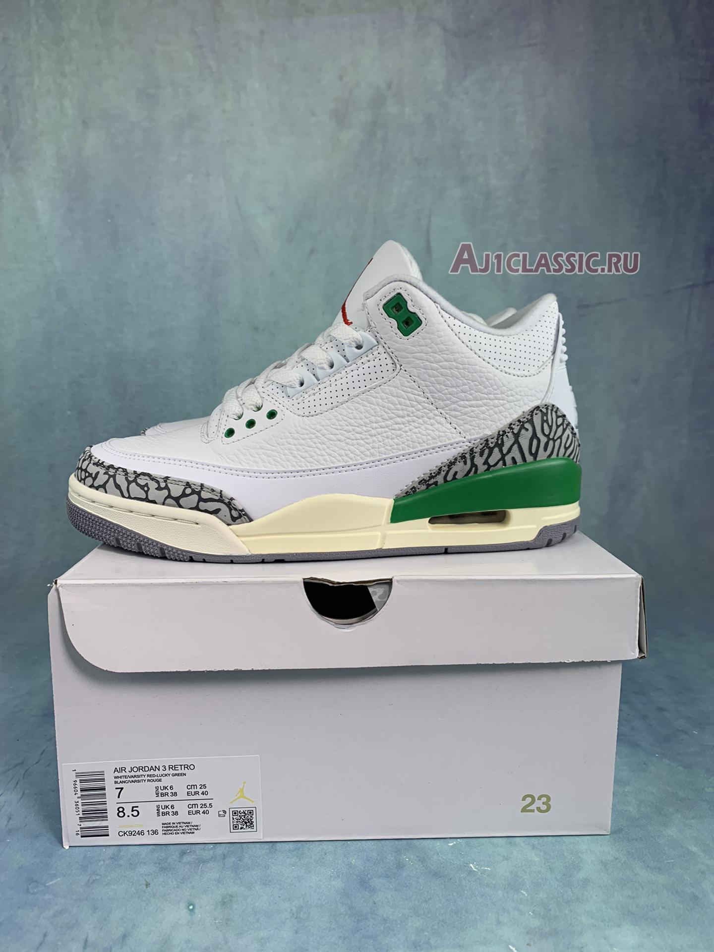 Air Jordan 3 Retro "Lucky Green" CK9246-136