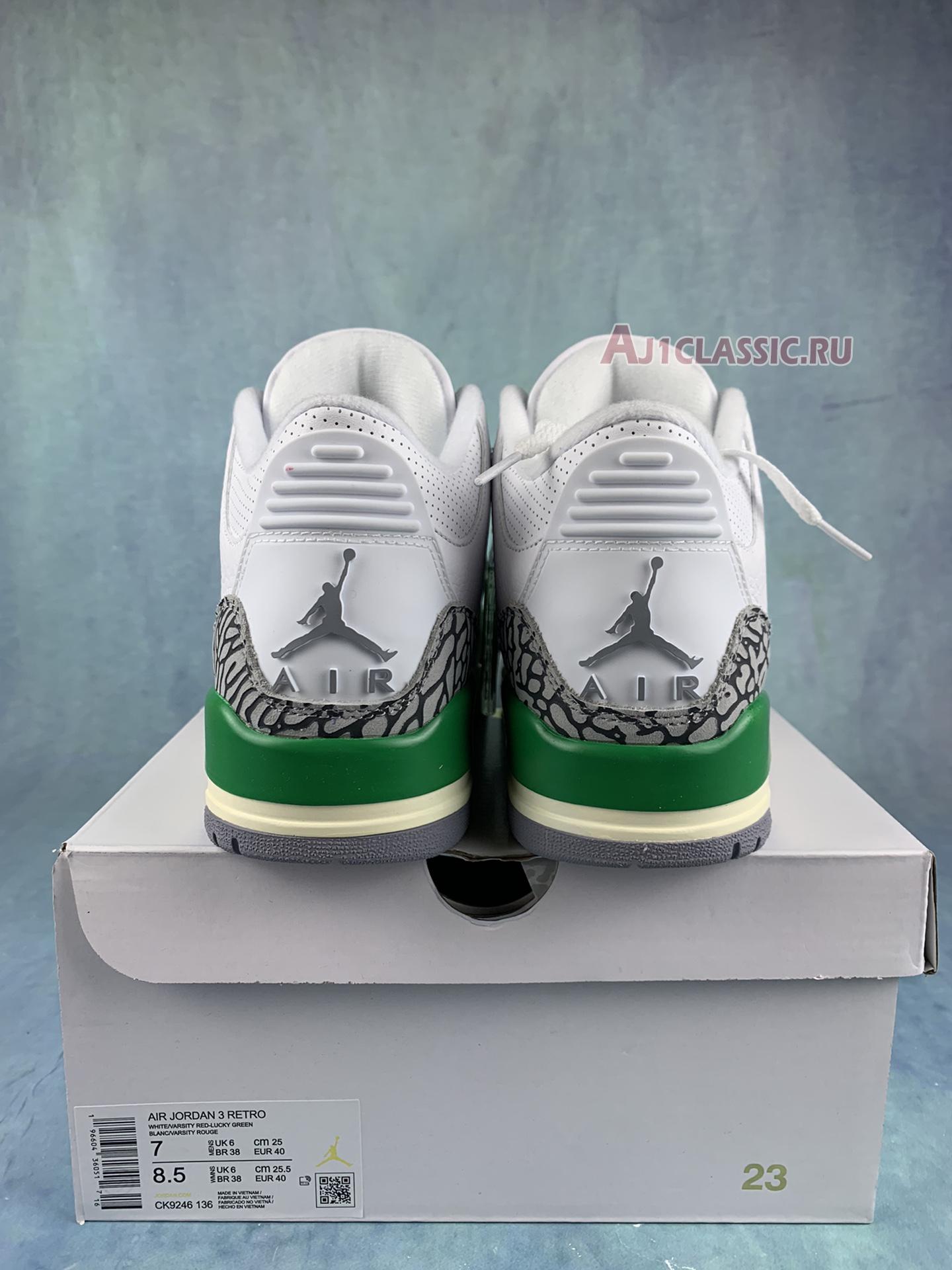 New Air Jordan 3 Retro "Lucky Green" CK9246-136 Shoes