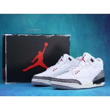 Air Jordan 3 Retro White Cement Reimagined DN3707-100 Summit White/Fire Red/Black/Cement Grey Sneakers