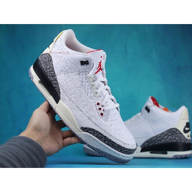 Air Jordan 3 Retro White Cement Reimagined DN3707-100 Summit White/Fire Red/Black/Cement Grey Sneakers