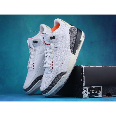 Air Jordan 3 Retro White Cement Reimagined DN3707-100 Summit White/Fire Red/Black/Cement Grey Mens Womens Shoes