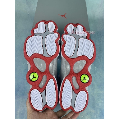 Air Jordan 13 Retro White Wolf Grey 414571-160 White/True Red/Wolf Grey Mens Womens Shoes