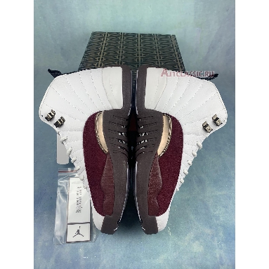 A Ma Maniere x Air Jordan 12 Retro SP White DV6989-100 White/Black/Burgundy Crush Sneakers