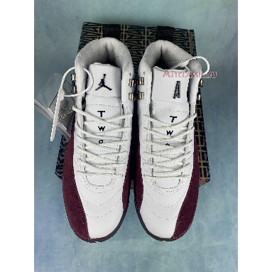 A Ma Maniere x Air Jordan 12 Retro SP White DV6989-100 White/Black/Burgundy Crush Sneakers