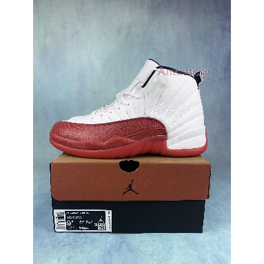 Air Jordan 12 Retro Cherry CT8013-116 White/Black-Varsity Red Mens Womens Shoes