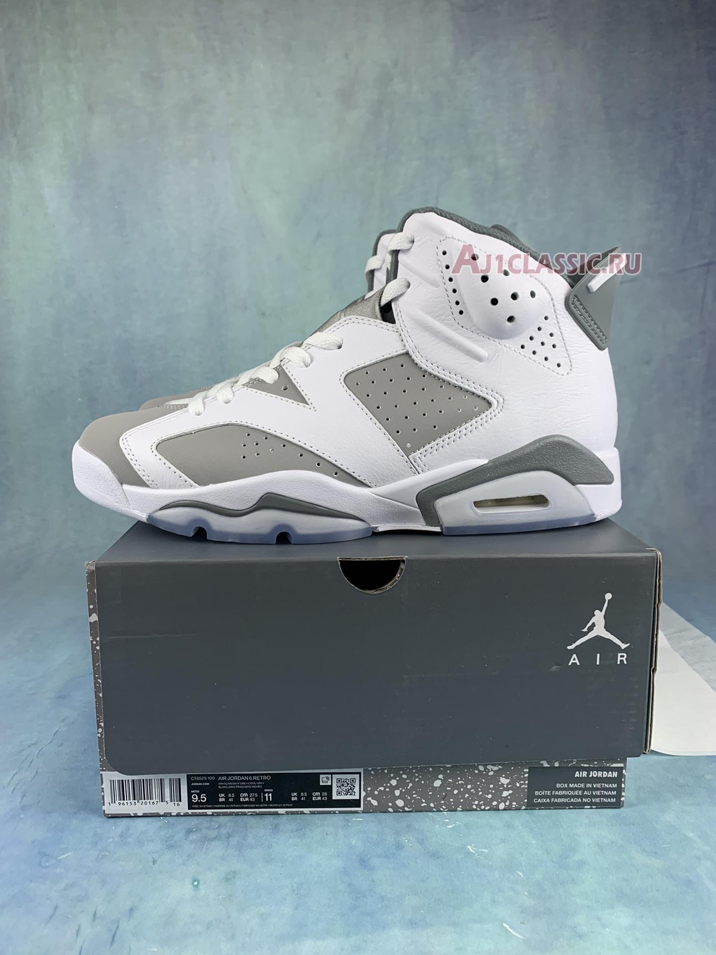 New Air Jordan 6 Retro "Cool Grey" CT8529-100 Shoes