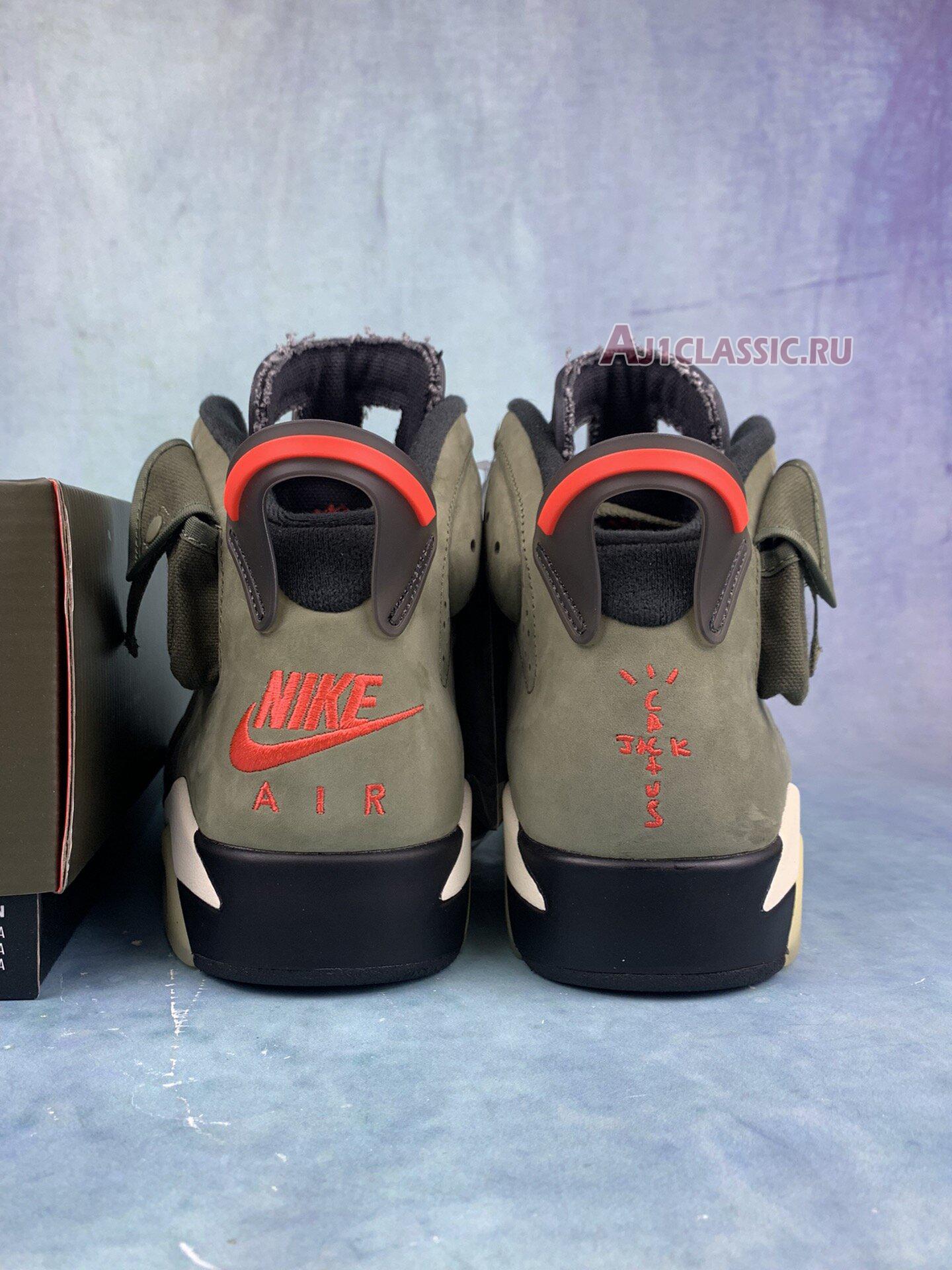 New Travis Scott x Air Jordan 6 Retro "Olive" CN1084-200-2 Shoes