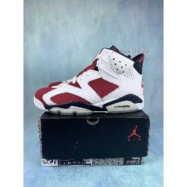 Air Jordan 6 Retro OG Carmine 2021  CT8529-106-2 White/Black/Carmine Sneakers