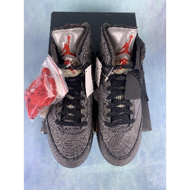 Off-White x Air Jordan 5 Retro SP Muslin CT8480-001-2 Black/Fire Red/Muslin Mens Womens Shoes