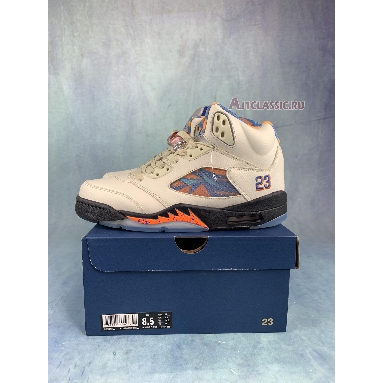 Air Jordan 5 Retro International Flight 136027-148-2 Sail/Orange Peel-Black-Hyper Royal Sneakers