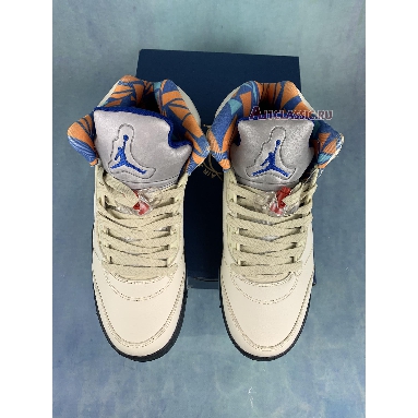 Air Jordan 5 Retro International Flight 136027-148-2 Sail/Orange Peel-Black-Hyper Royal Sneakers