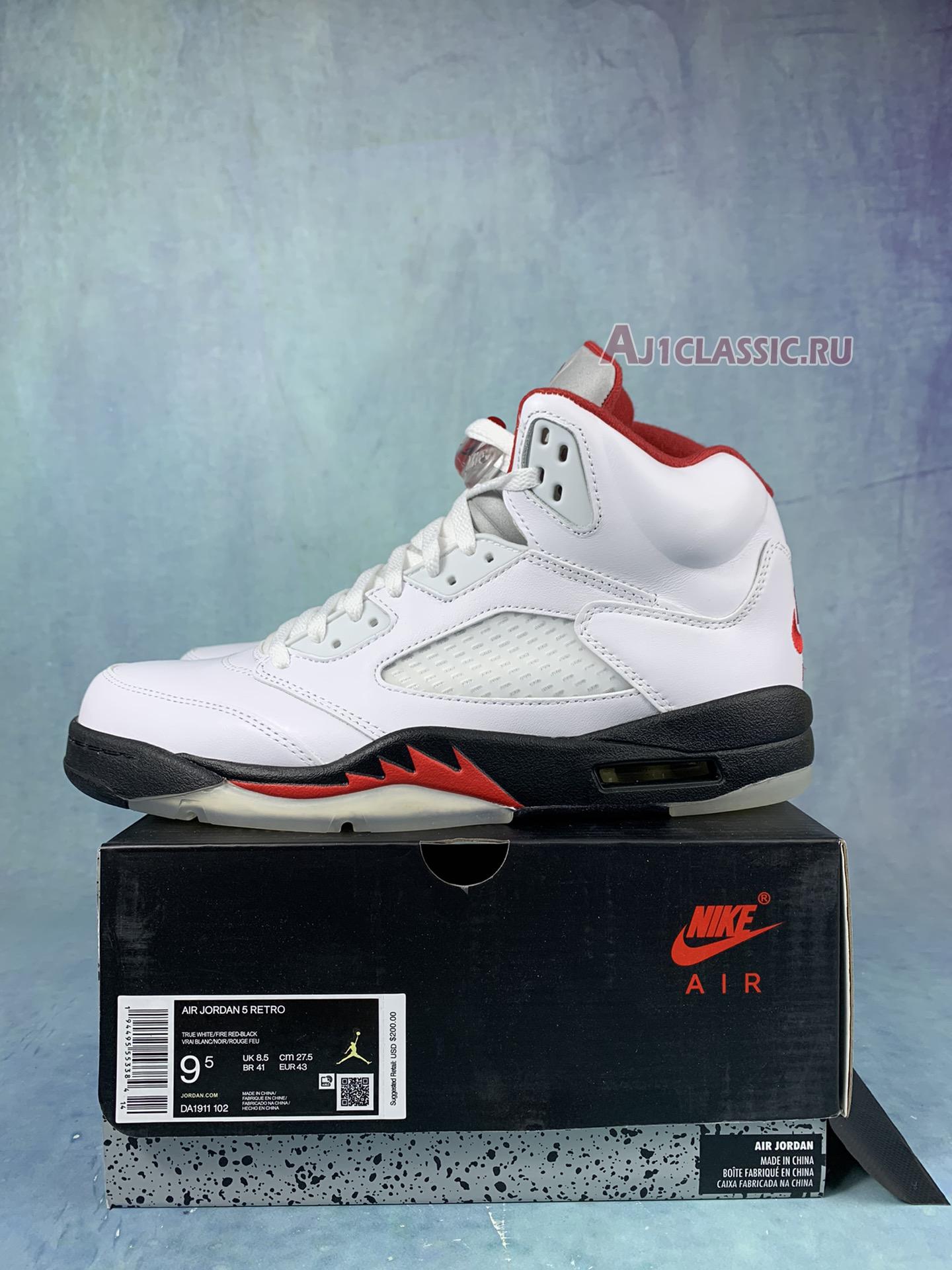 New Air Jordan 5 "Fire Red" DA1911-102-2 Shoes