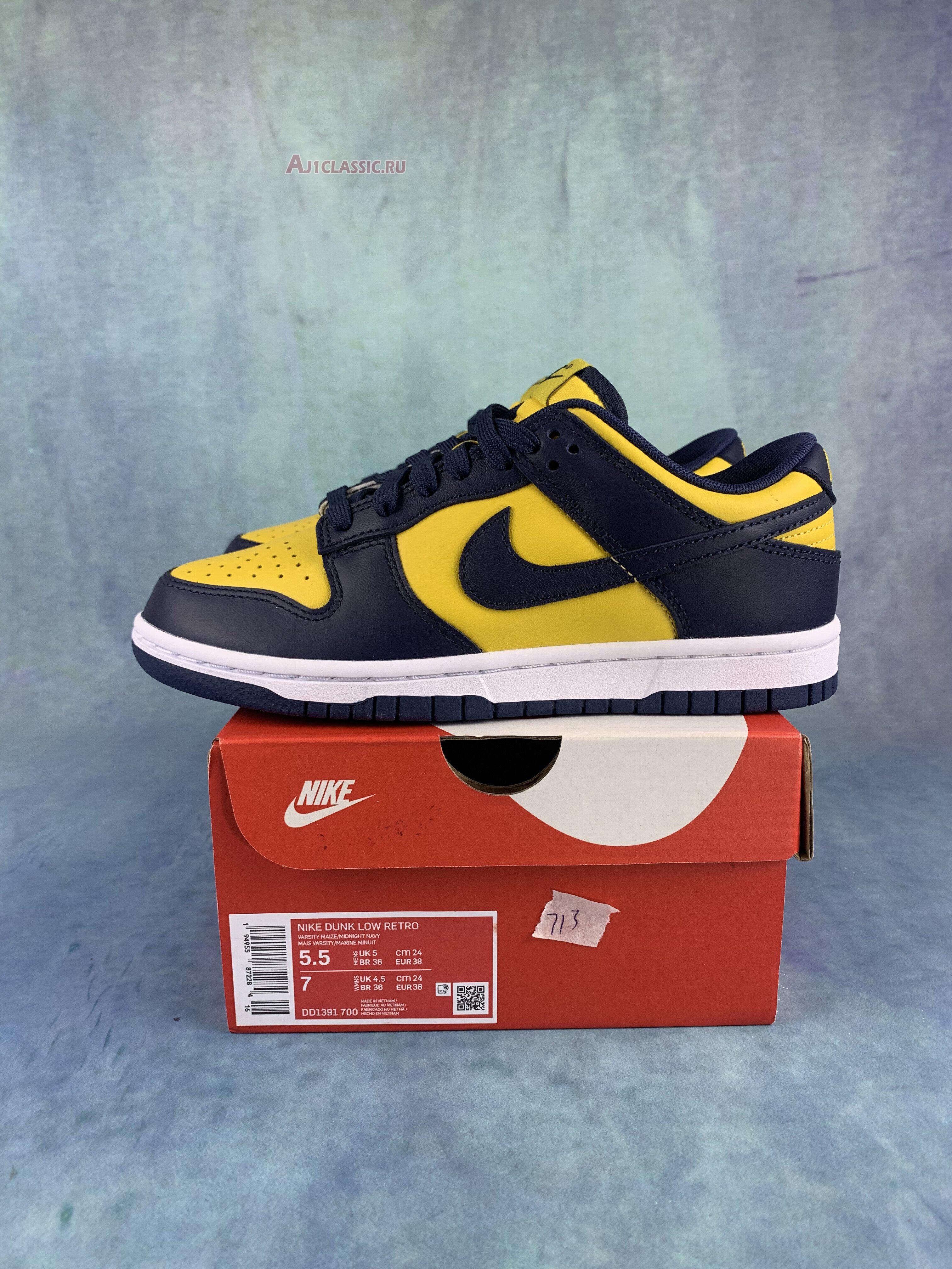 New Nike Dunk Low "Michigan" DD1391-700-2 Shoes