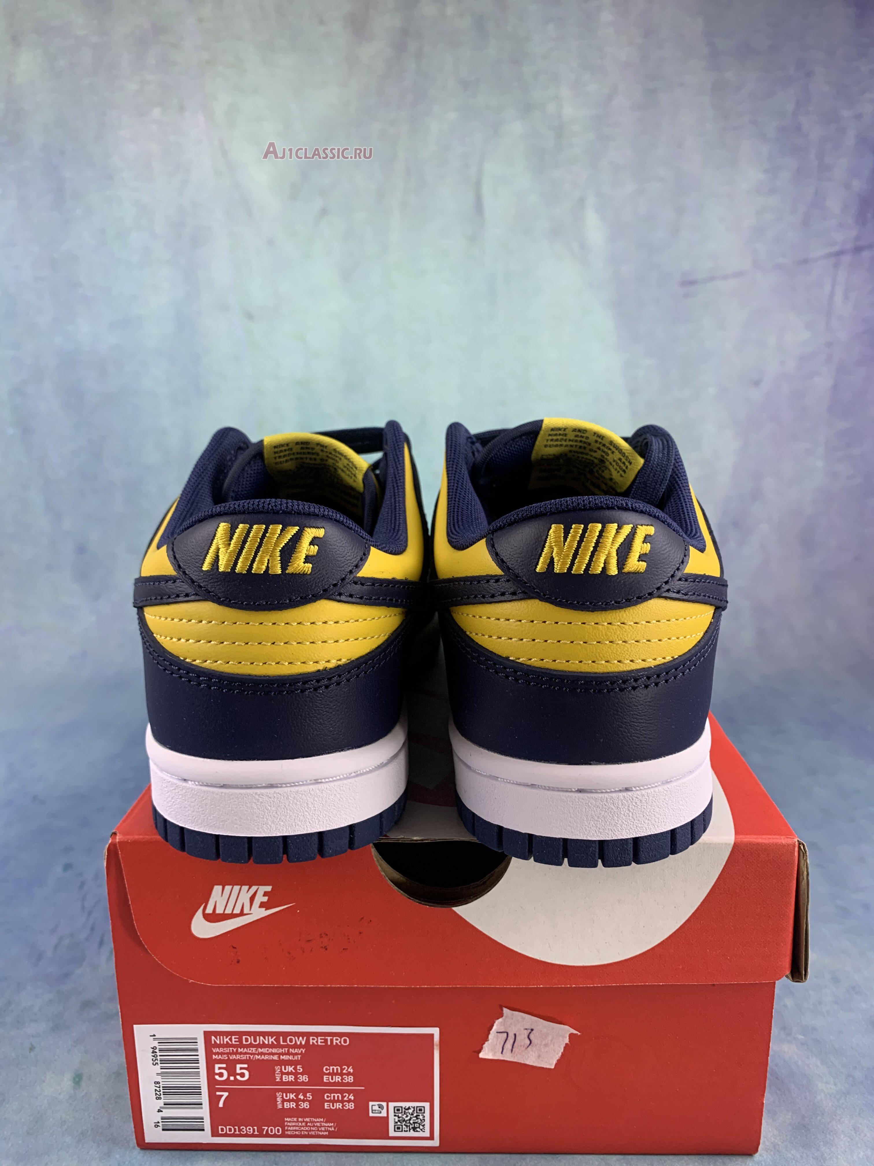 New Nike Dunk Low "Michigan" DD1391-700-2 Shoes