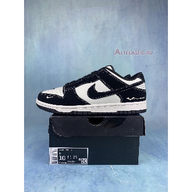 Nike Dunk Low Black Bat FC1688-300 Black/White Mens Womens Shoes