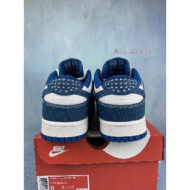 Nike Dunk Low SE Sashiko - Industrial Blue DV0834-101 Summit White/Summit White/Industrial Blue/Industrial Blue Mens Womens Shoes