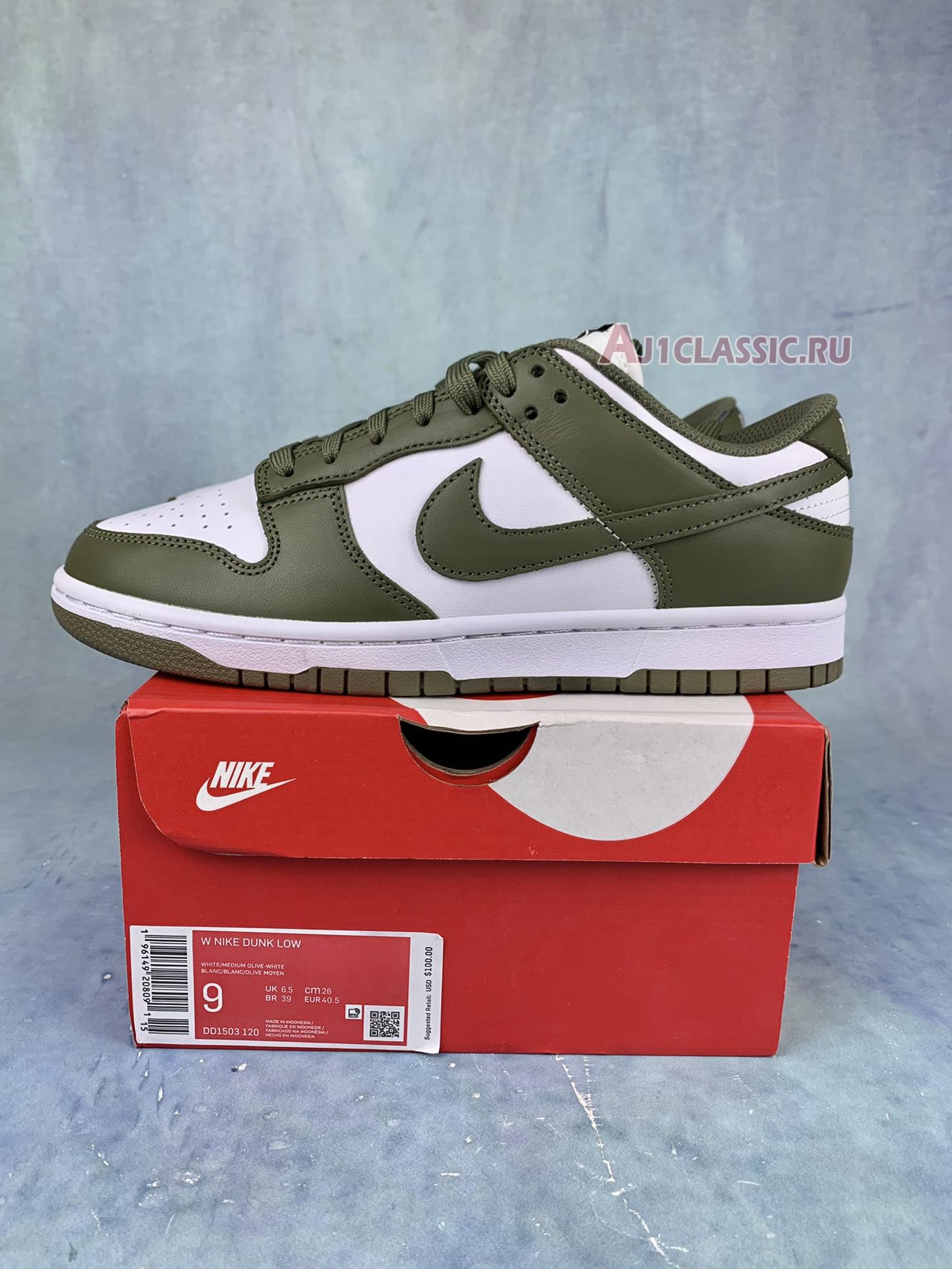 New Nike Dunk Low "Medium Olive" DD1503-120-2 Shoes