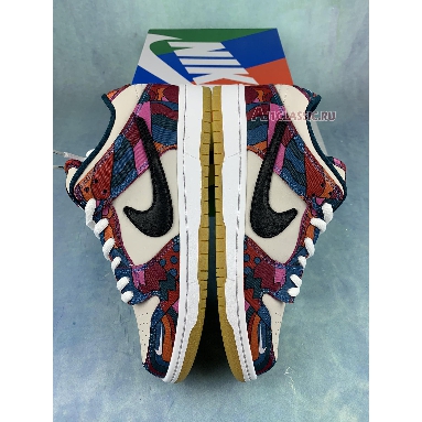 Parra x Nike Dunk Low Pro SB Abstract Art DH7695-600 Fire Pink/Gym Red/Mocha/White/Royal Blue/Black Mens Womens Shoes