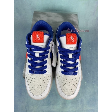 Nike Dunk Low Year of the Rabbit - White Rabbit Candy FD4203-161 White/Crimson/Varsity Royal/Sail Mens Womens Shoes