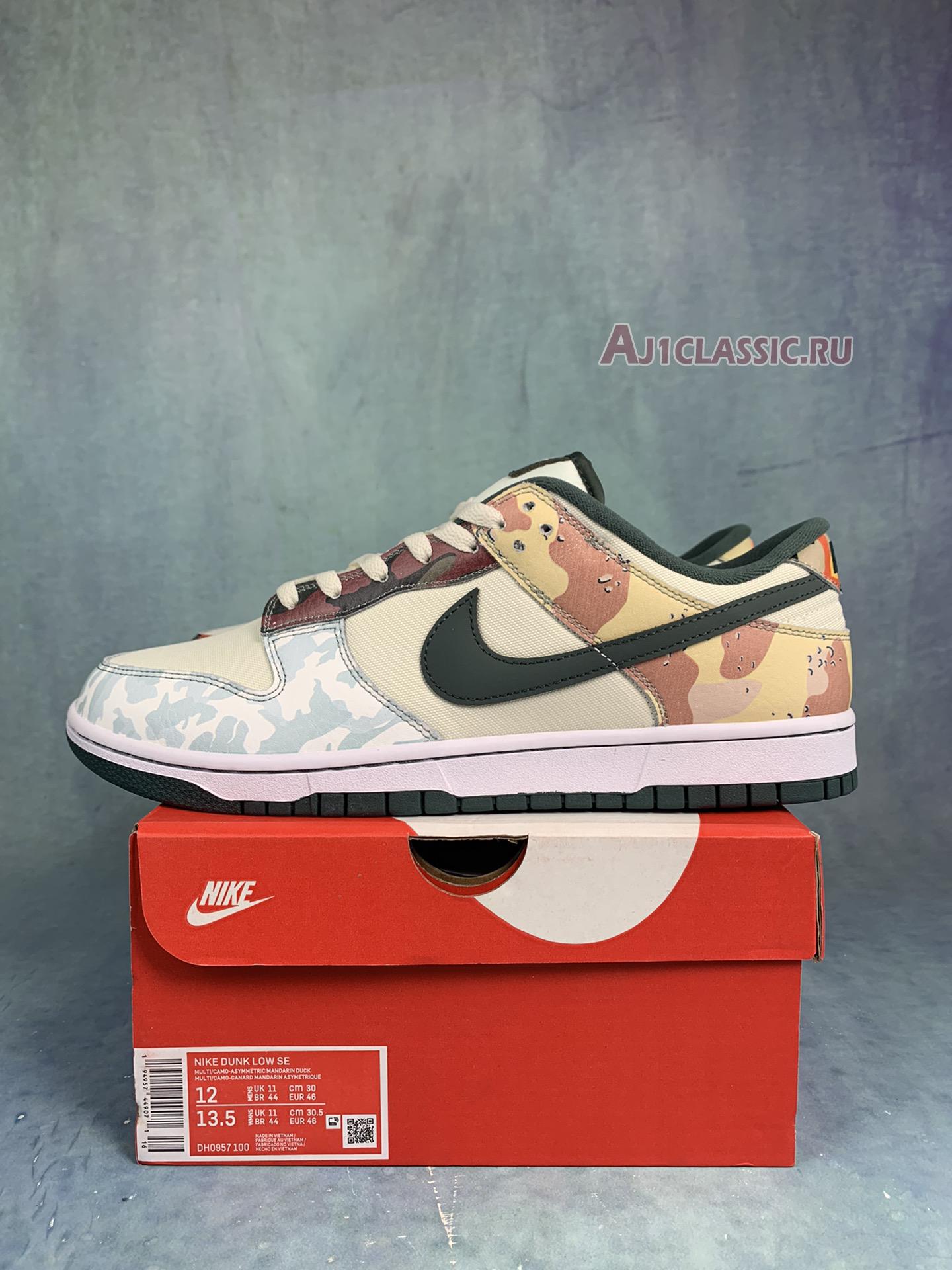 New Nike Dunk Low SE "Sail Multi-Camo" DH0957-100-2 Shoes