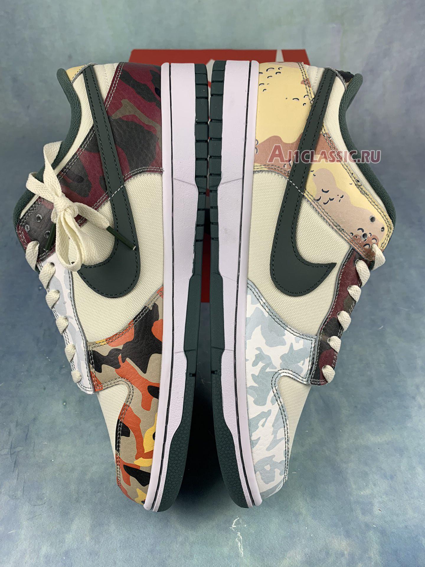 New Nike Dunk Low SE "Sail Multi-Camo" DH0957-100-2 Shoes