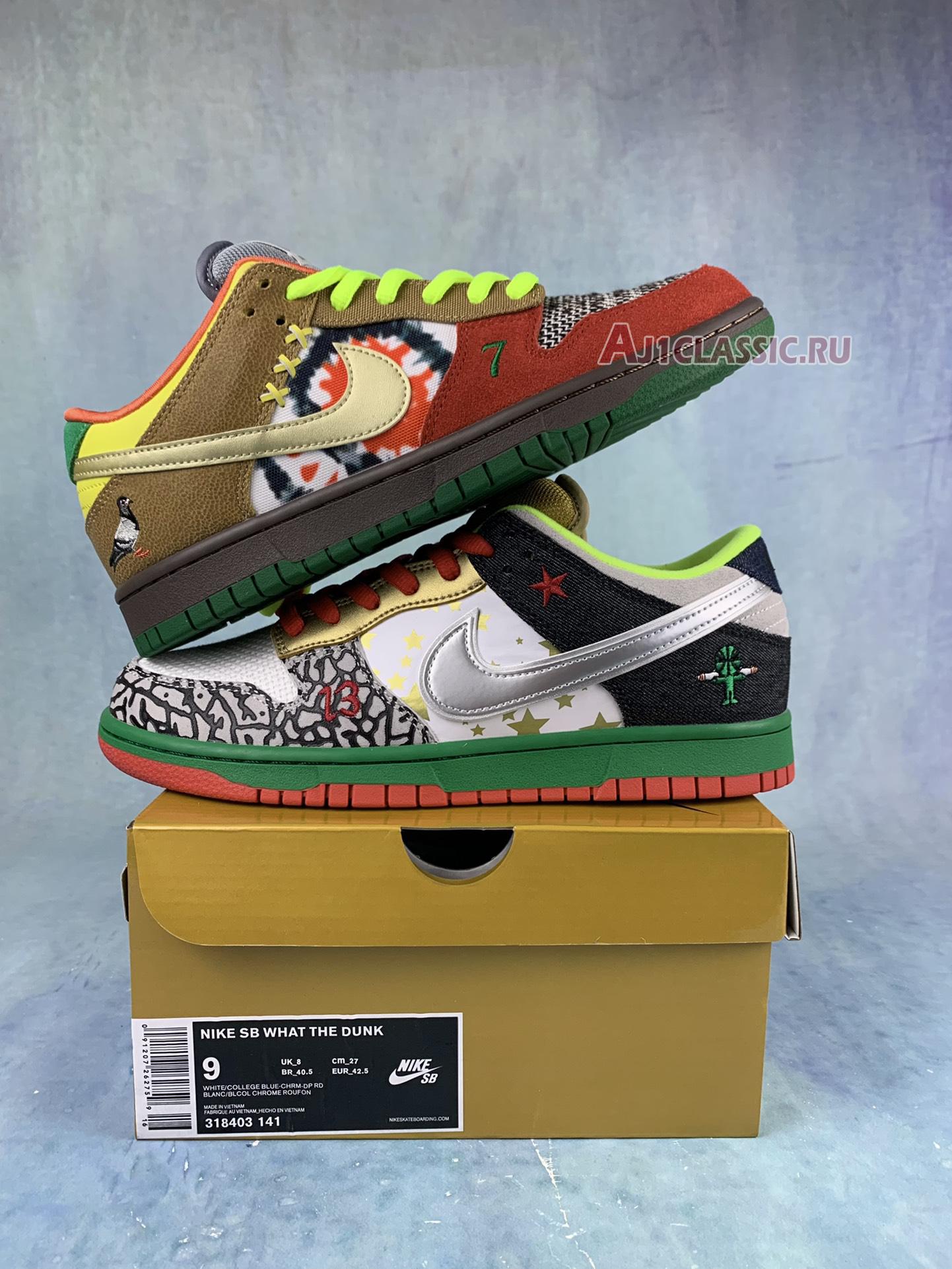 New Nike Dunk Low SB "What The Dunk" 318403-141 Shoes