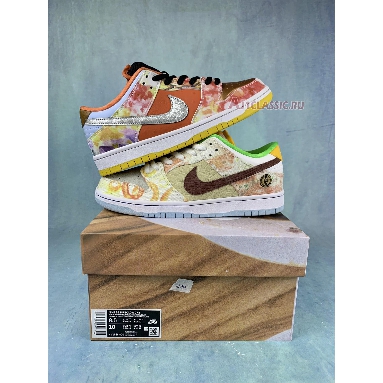 Jason Deng x Nike Dunk Low Pro SB Street Hawker CV1628-800-2 Copper/Light Silver/Pueblo Brown/Metallic Silver Sneakers