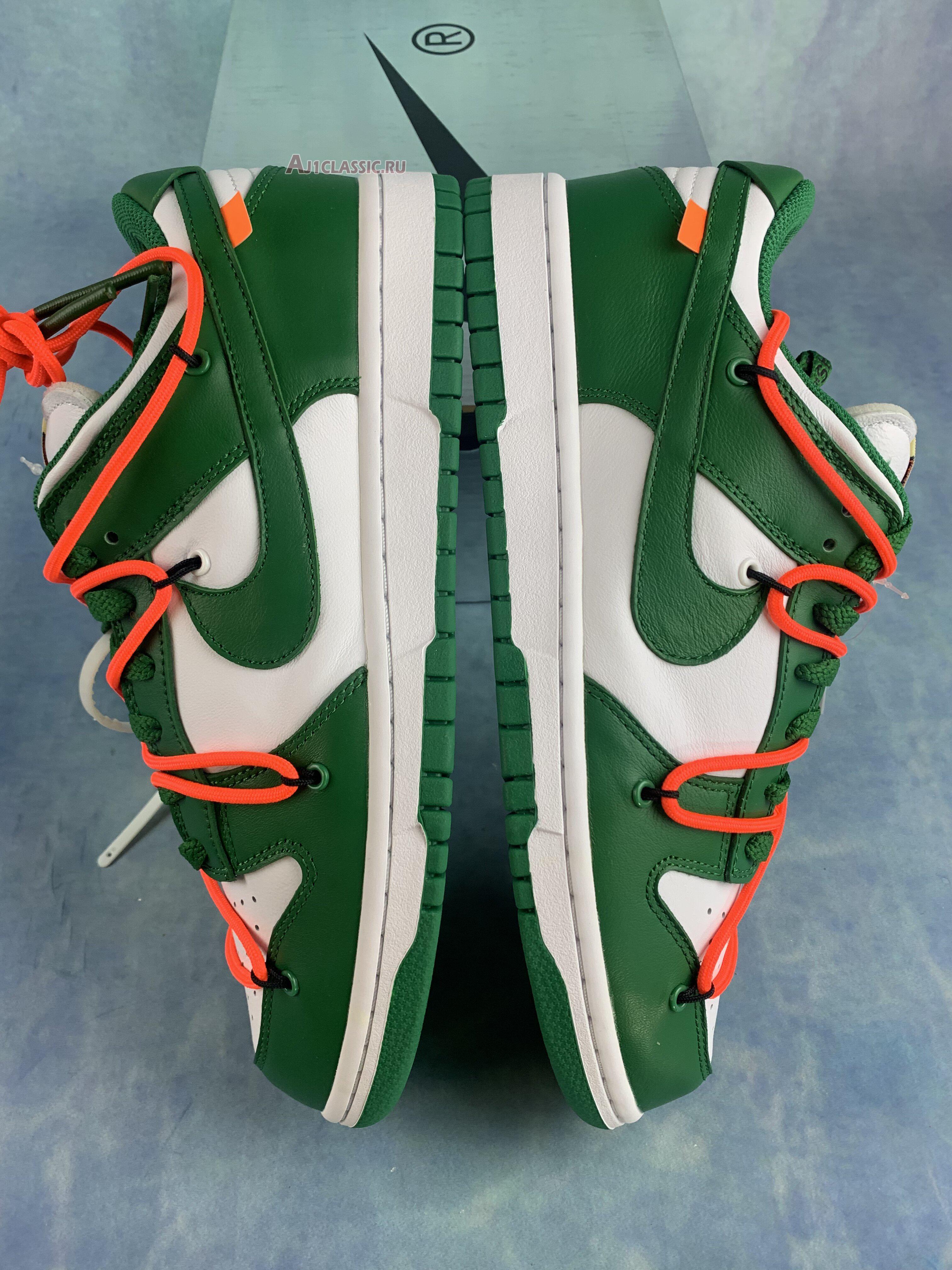 New Off-White x Nike Dunk Low "Pine Green" CT0856-100-2 Shoes