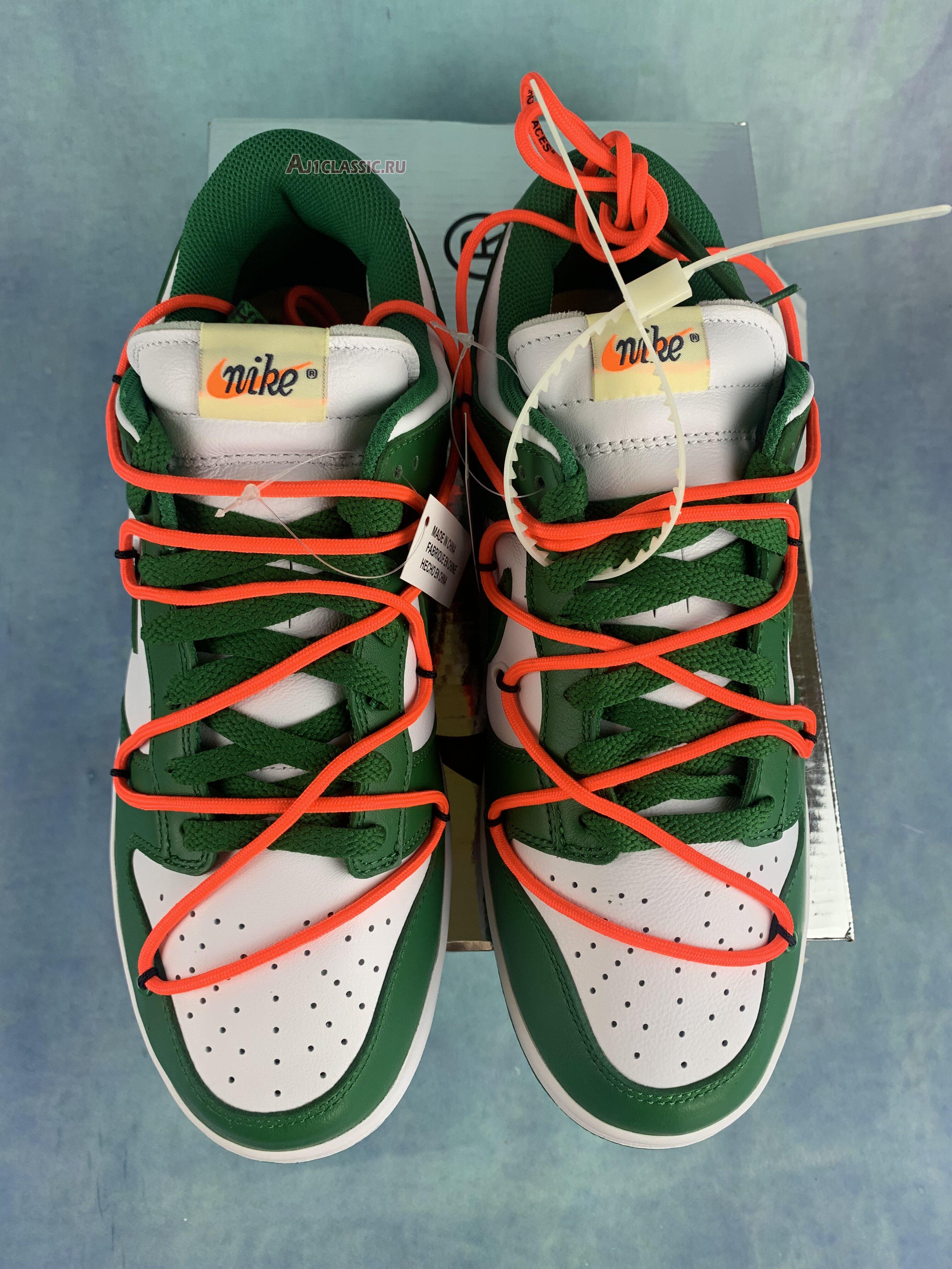 Off-White x Nike Dunk Low "Pine Green" CT0856-100-2