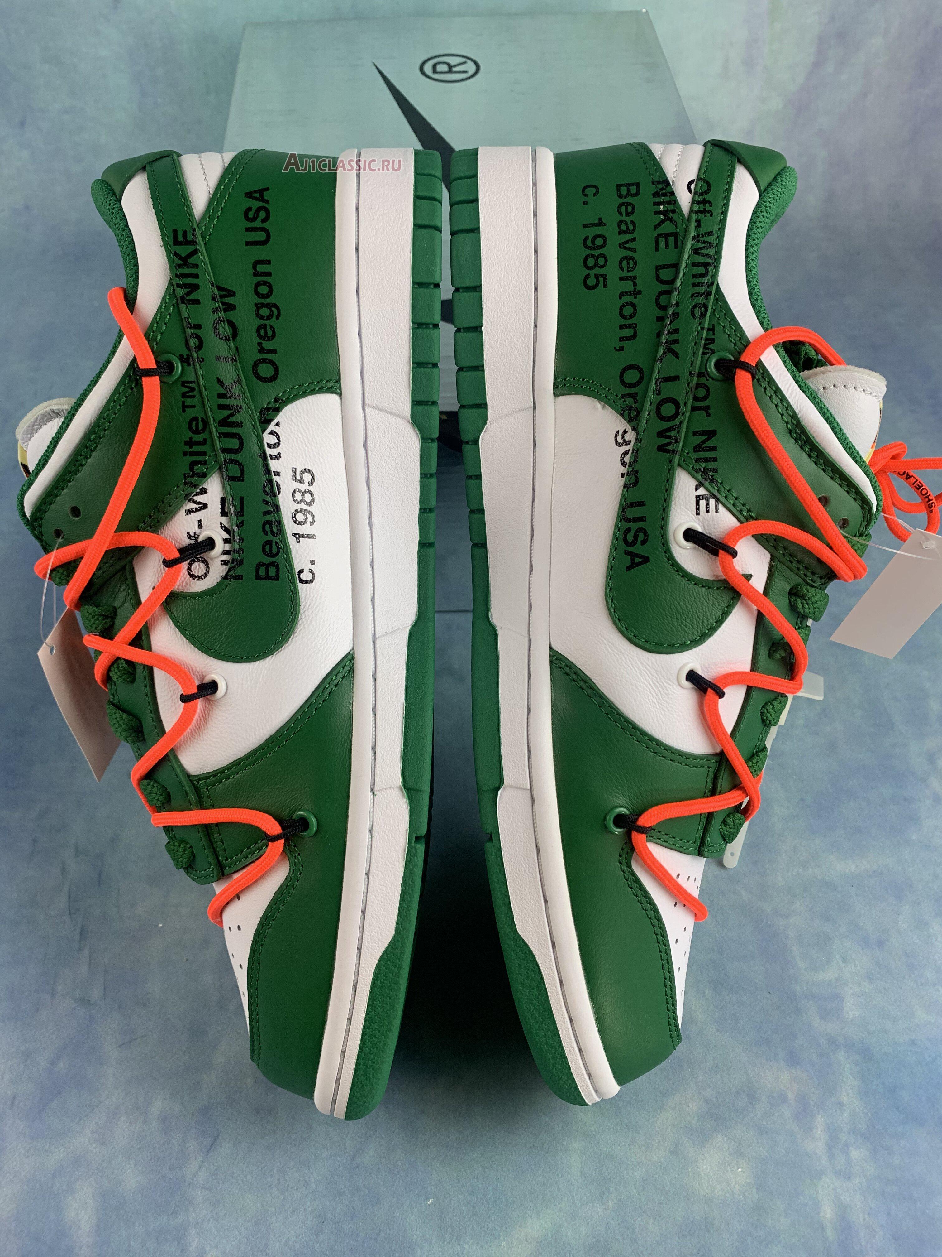 New Off-White x Nike Dunk Low "Pine Green" CT0856-100-2 Shoes