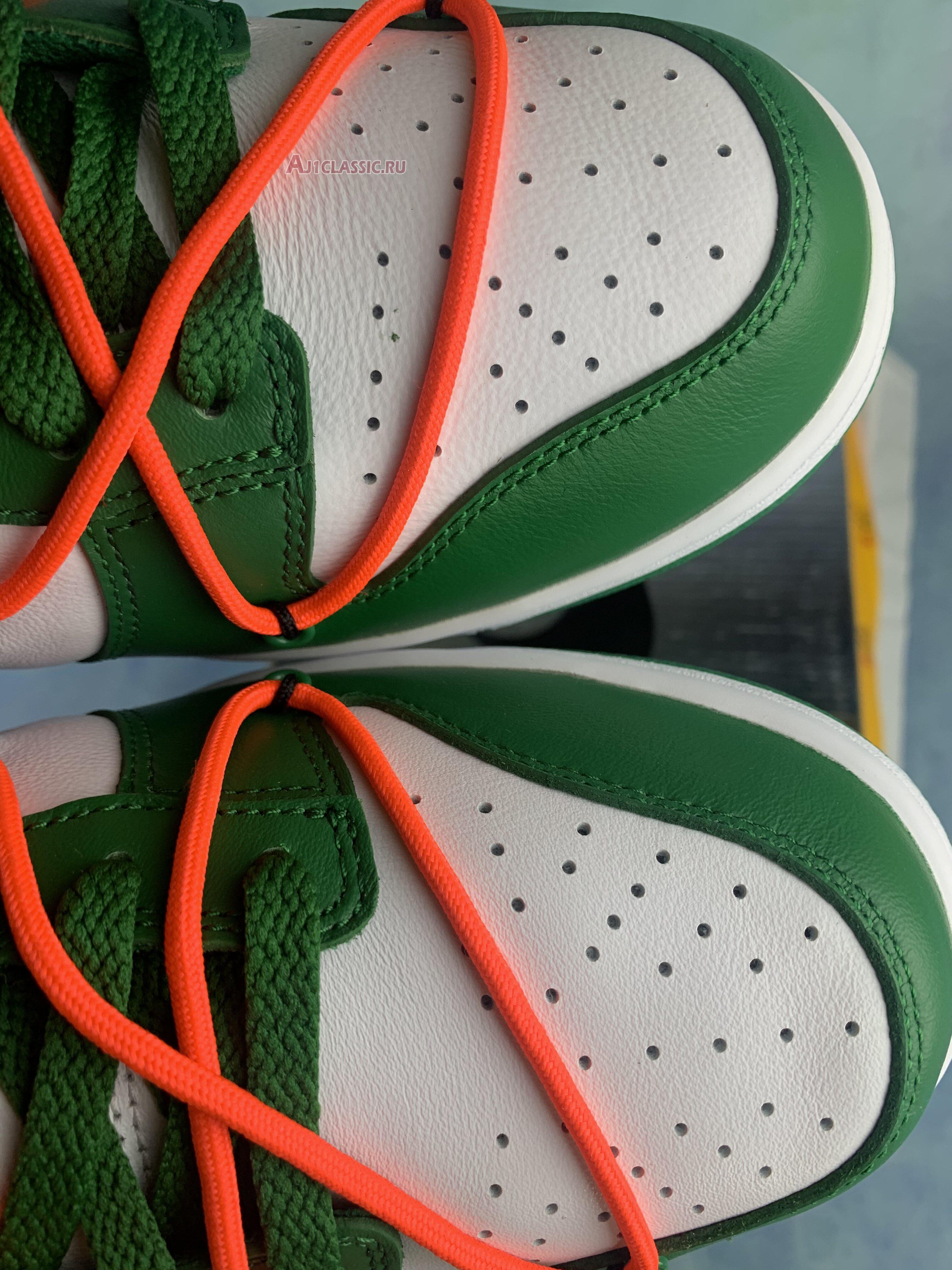 New Off-White x Nike Dunk Low "Pine Green" CT0856-100-2 Shoes