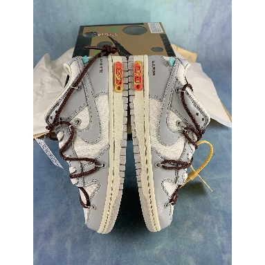 Off-White x Nike Dunk Low Lot 46 of 50 DM1602-102 Sail/Neutral Grey Mens Womens Shoes