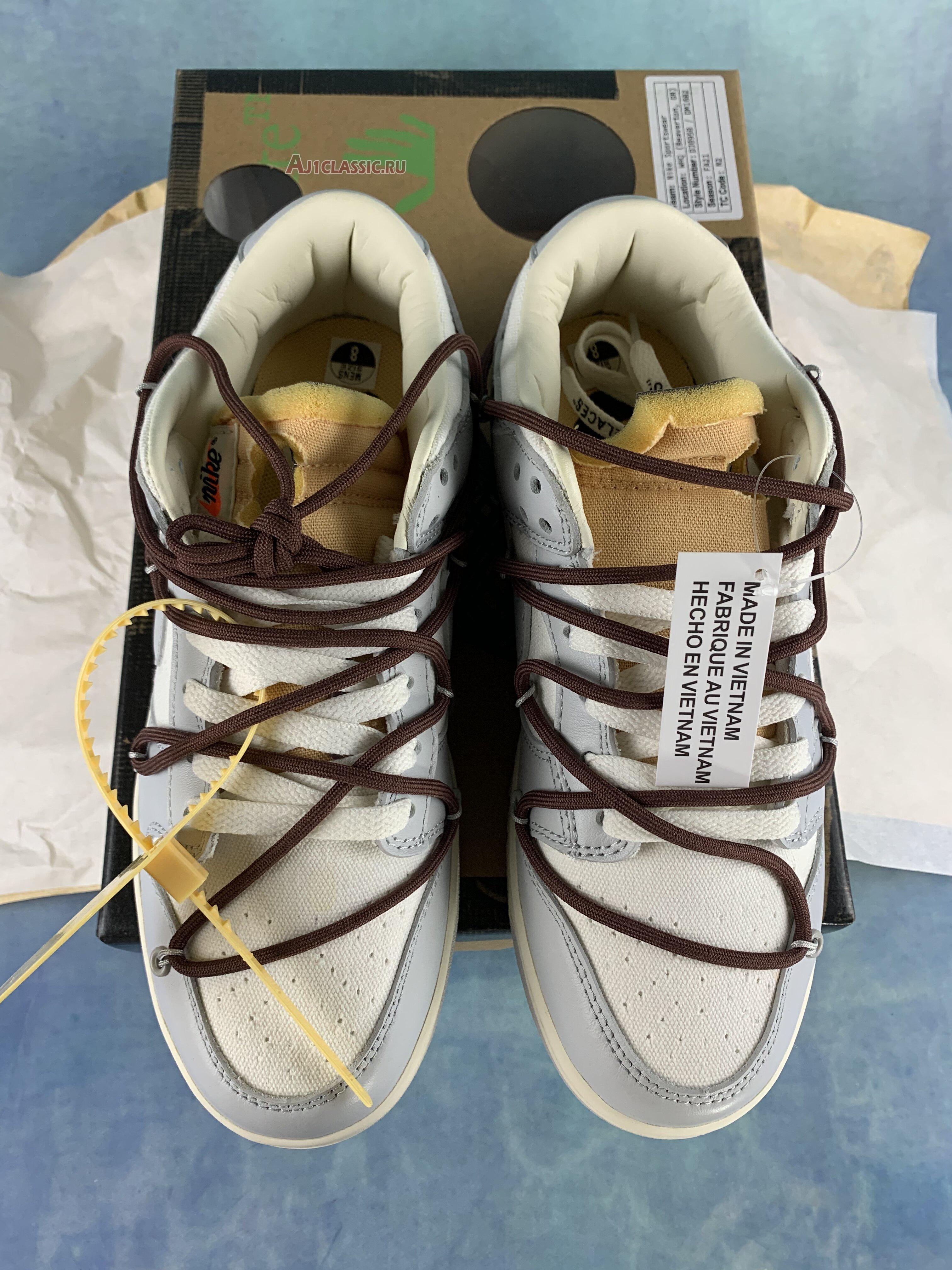 New Off-White x Nike Dunk Low "Lot 46 of 50" DM1602-102 Shoes