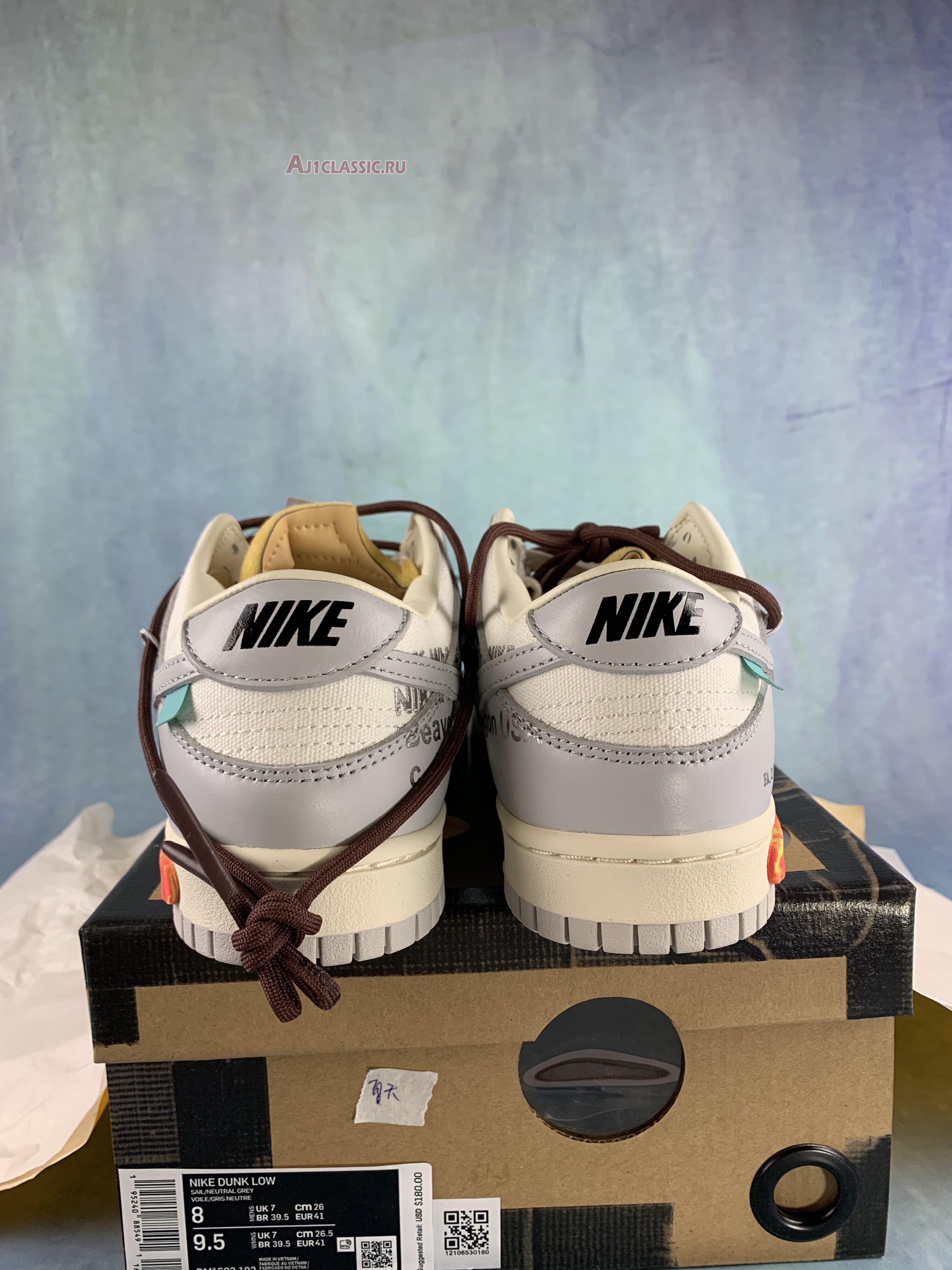 New Off-White x Nike Dunk Low "Lot 46 of 50" DM1602-102 Shoes