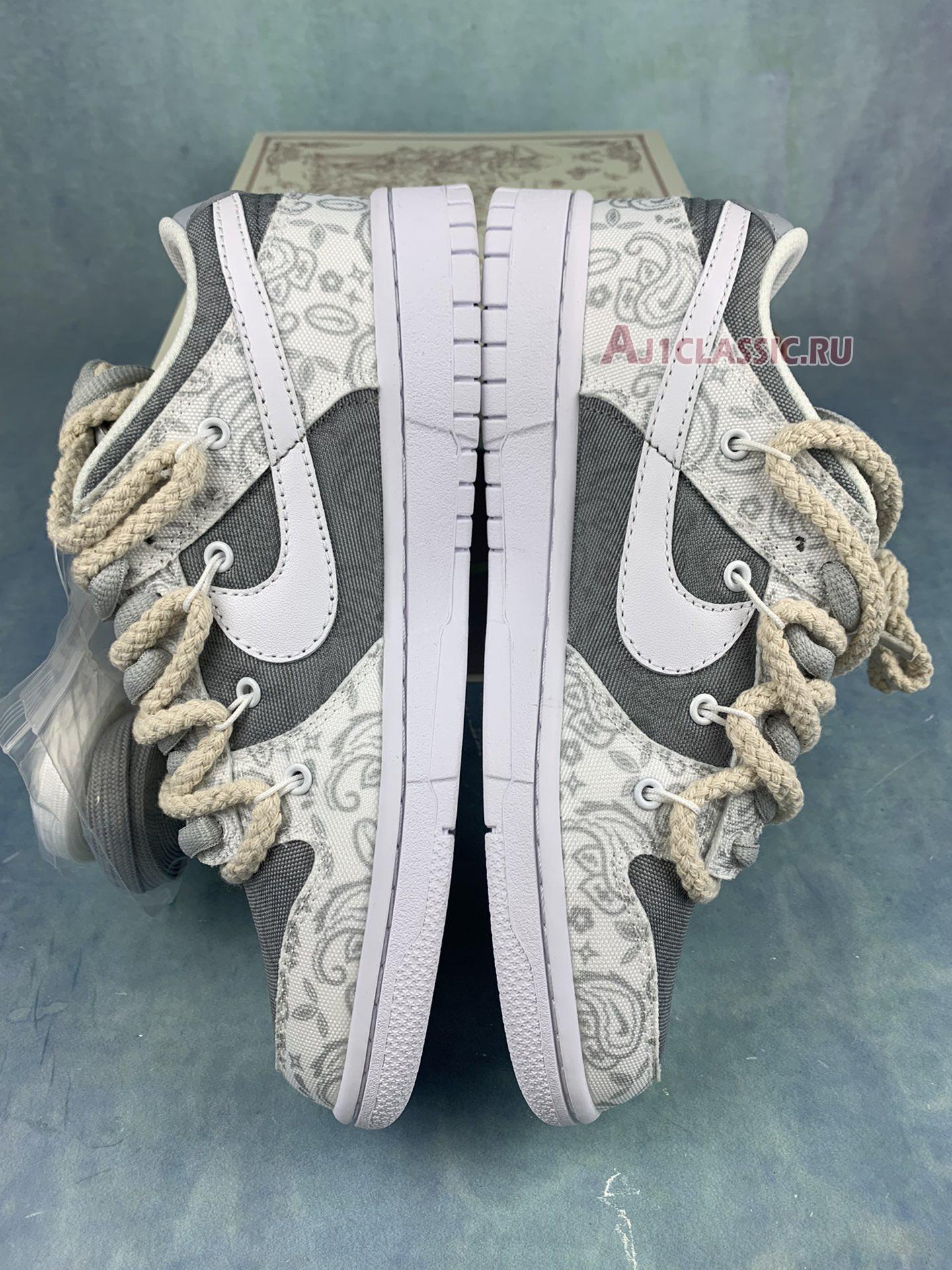 New Off-White x Nike Dunk Low ESS "White Paisley" DJ9955-100-2 Shoes