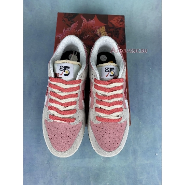 Nike Dunk Low SE 85 Rabbit D09457-100-2 Pink/Grey/Red-White/Brown Mens Womens Shoes