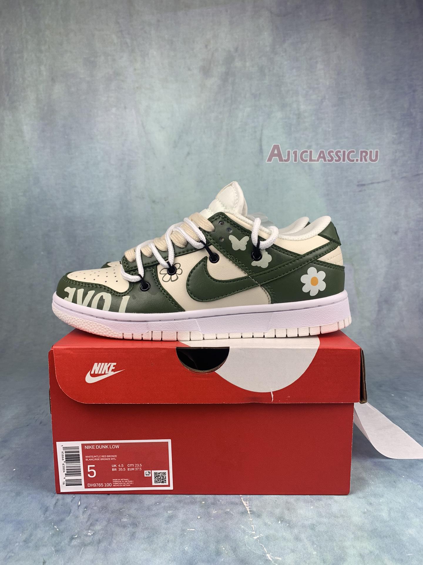 New Off-White x Nike Dunk Low "Green Bloom" DH9765-100-2 Shoes