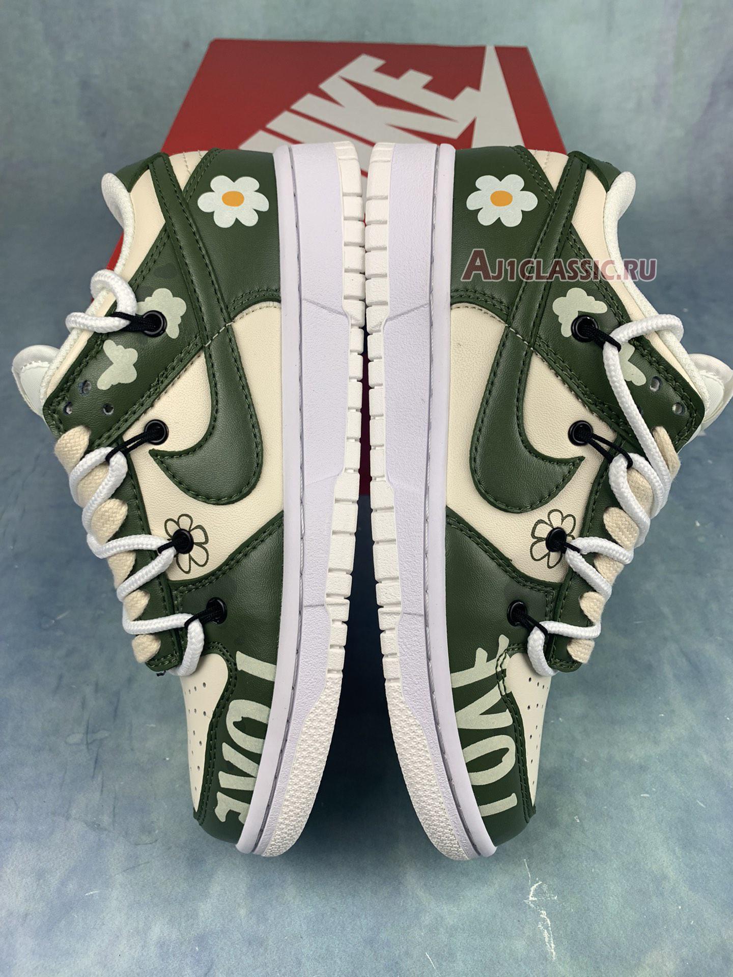 New Off-White x Nike Dunk Low "Green Bloom" DH9765-100-2 Shoes